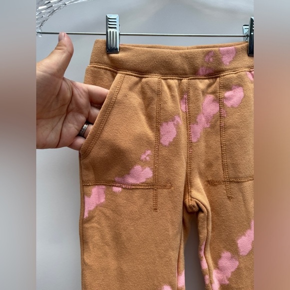 Grayson Mini Tan Pink Splatter Sweatpants Joggers Pants Size 5T - Picture 3 of 11